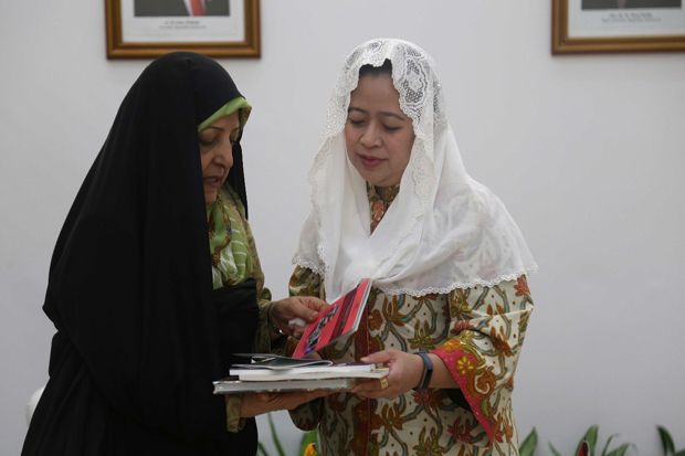 Puan Promosi Pemberdayaan Perempuan di Indonesia ke Wapres Iran