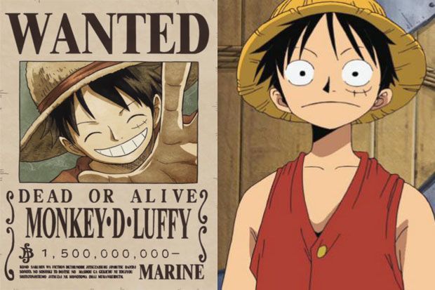 Luffy Jadi Buronan dengan Uang Imbalan Terbesar di One Piece