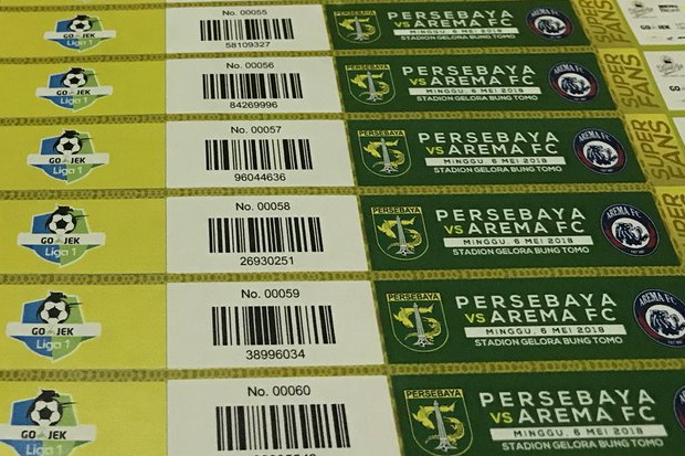 Tiket Persebaya vs Arema Sold Out, Awas! Tiket Palsu