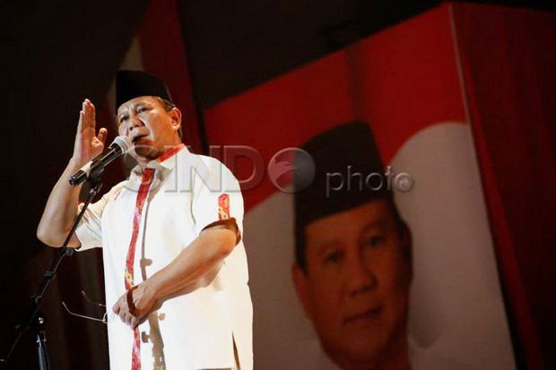 Survei INES: Elektabilitas Prabowo 50,2% dan Jokowi 26,1%