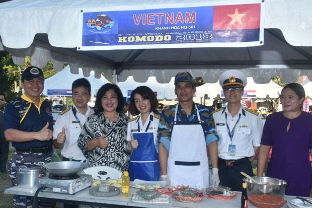 TNI AL Promosikan Kuliner Nusantara ke Delegasi AL Mancanegara