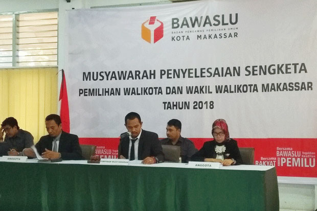 Panwaslu Kabulkan Gugatan, Pasangan DIAmi Sah Ikut Pilwalkot Makassar