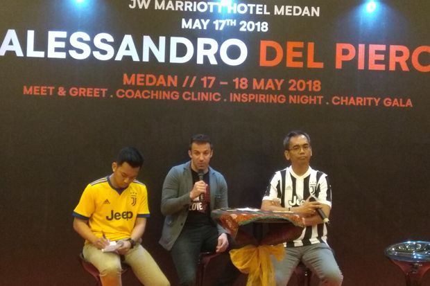Del Piero, Menyapa Fans di Medan, Sekaligus Menginspirasi Peduli Sesama