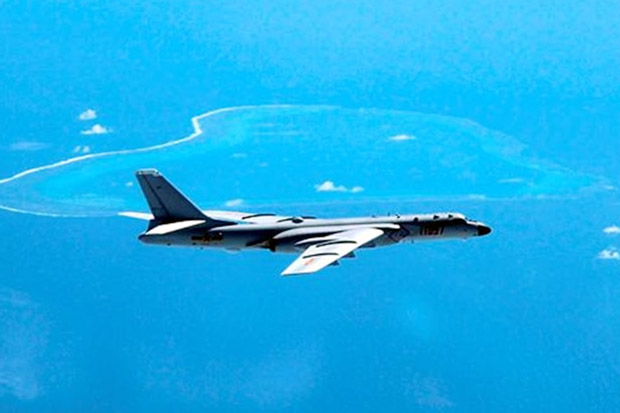 Pesawat Pembom China Mendarat di Pulau Laut China Selatan