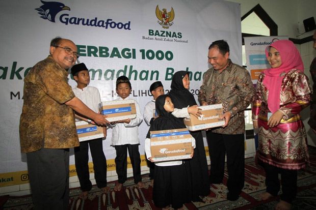 GarudaFood dan Baznas Bagikan 1.000 Paket Ramadhan