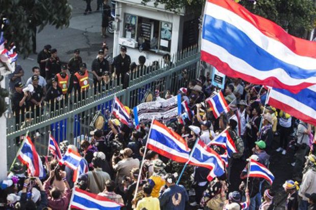 Thailand Tetapkan Zona Larangan Demonstran