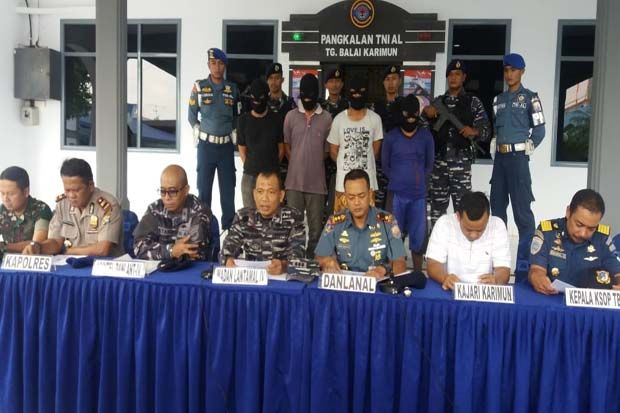 TNI AL Tangkap Perahu Pancung dan Amankan 4 Perompak
