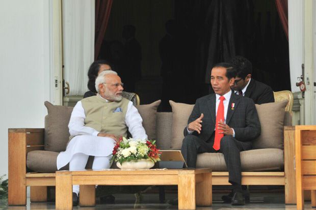Jokowi Ajak PM India Main Layang-layang di Monas
