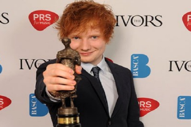 Ed Sheeran Raih Penghargaan Ivors Novello