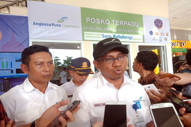 Jelang Lebaran, Penumpang di Bandara Sam Ratulangi Tumbuh 2%