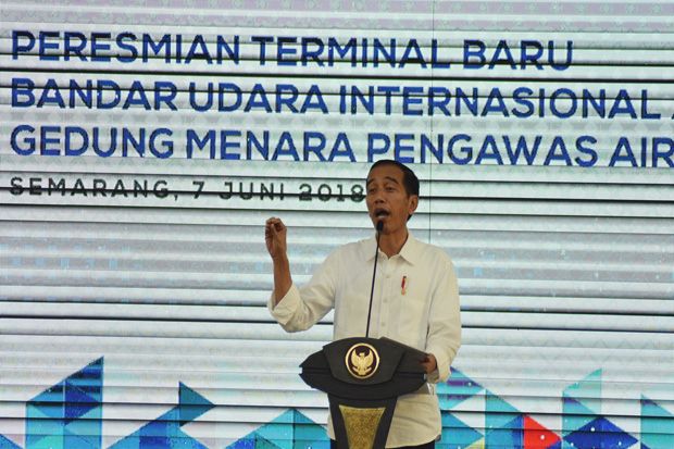 Resmikan Terminal Baru, Jokowi Minta Landasan Bandara Ahmad Yani Diperpanjang Lagi