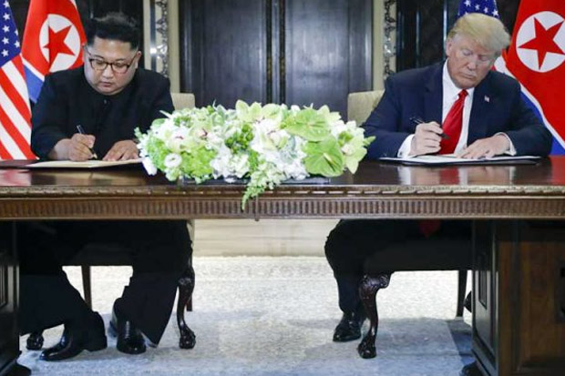 Trump-Jong-un Tandatangani Dokumen Komprehensif