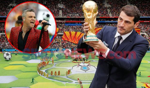 Jari Tengah Robbie Williams Warnai Pesta Pembukaan Piala Dunia 2018