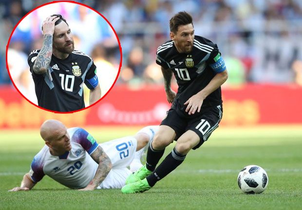 Messi Gagal Eksekusi Penalti, Argentina Diimbangi Islandia