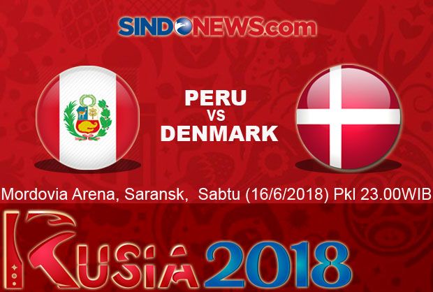 Susunan Pemain Peru vs Denmark
