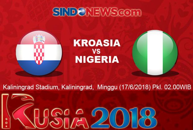 Susunan Pemain Kroasia vs Nigeria