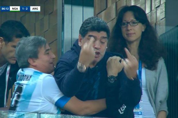 Jari Tengah Diego Maradona di Laga Argentina Jadi Viral