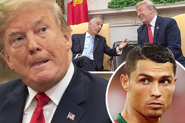 Jamu Presiden Portugal, Trump Bercanda Ronaldo Maju Jadi Presiden