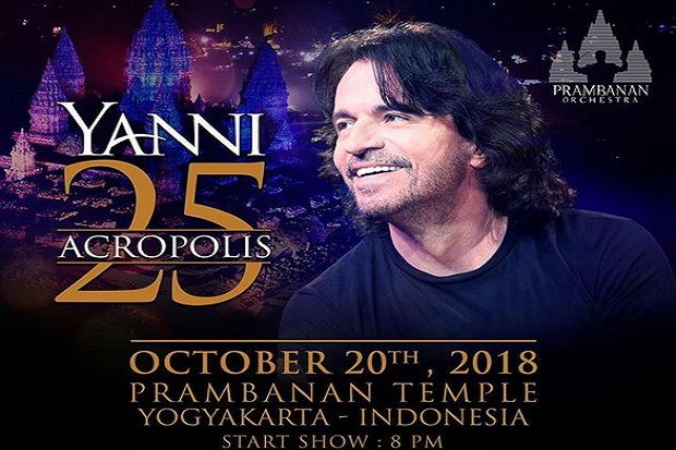 Sambangi Asia, Yanni Pilih Konser di Candi Prambanan