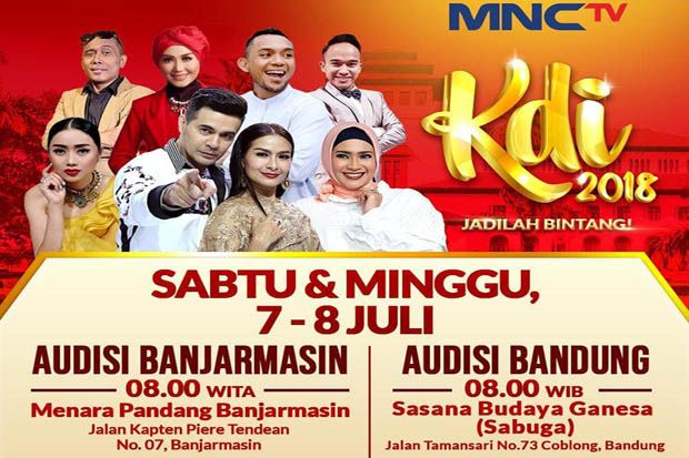 Audisi KDI 2018 Digelar 2 Hari di Bandung dan Banjarmasin