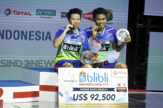 Tontowi/Liliyana Bersyukur Diberi Kesempatan Juara di Indonesia Open 2018