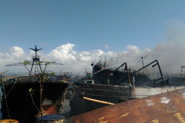 40 Kapal Terbakar di Pelabuhan Benoa, Polisi Terus Periksa 14 ABK