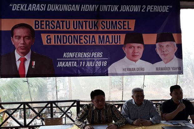 Herman Deru-Mawardi Target Menangkan Jokowi 60% Lebih di Sumsel