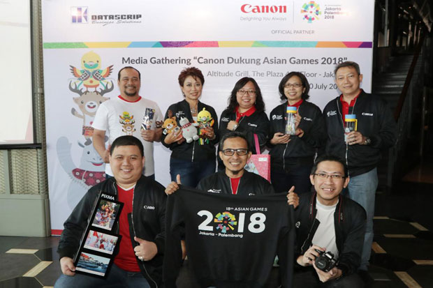 Canon dan Datascrip Dukung Penuh Asian Games 2018