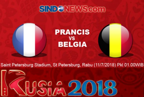 Susunan Pemain Prancis vs Belgia