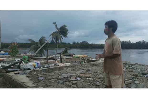 Puluhan Rumah di Kecamatan Kapoila Konawe, Hancur Akibat Abrasi