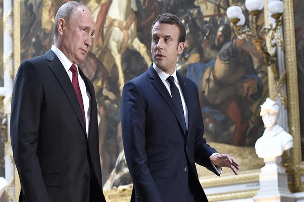 Temui Putin, Macron Akan Singgung Soal Suriah Hingga Ukraina