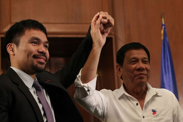 Dukung Senator Pacquiao Duel vs Matthysse, Presiden Duterte Terbang ke Malaysia