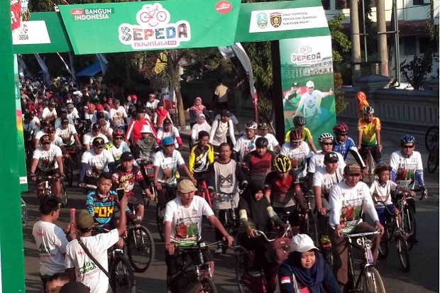 Sepeda Nusantara Ngawi Semarak Melintasi Pembangunan Infrastruktur Bagi Masyarakat