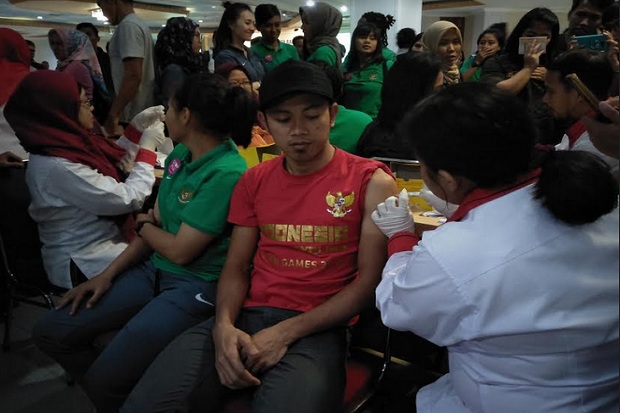 Jelang Asian Games 2018, Atlet Indonesia Dapat Vaksin Influenza