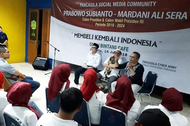 Pilpres 2019, Relawan Deklarasikan Prabowo-Mardani