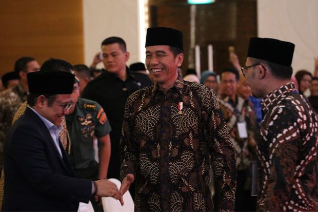 Buka Munas IKA PMII, Jokowi Berterima Kasih kepada Cak Imin