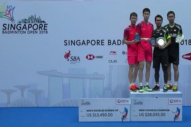 Ahsan/Hendra Juara di Singapura Terbuka 2018