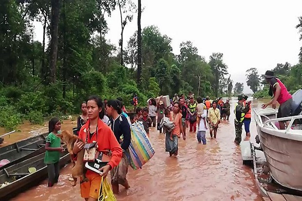 Bendungan di Laos Runtuh, Ratusan Dilaporkan Hilang