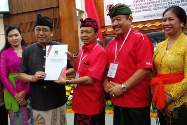 KPU Tetapkan Koster-Ace Sebagai Gubernur dan Wagub Bali Terpilih