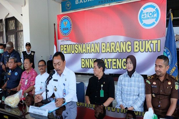 Bea Cukai Tanjung Emas Musnahkan Sabu Hasil Tangkapan
