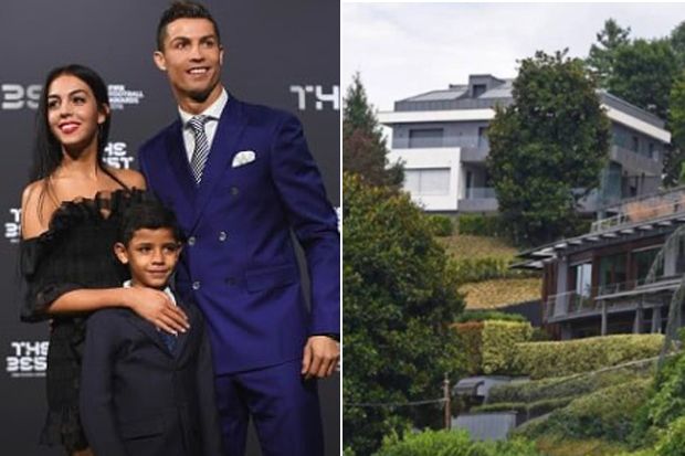 Boyong Pacar dan Anak, Ronaldo Tempati Dua Villa Modern di Turin