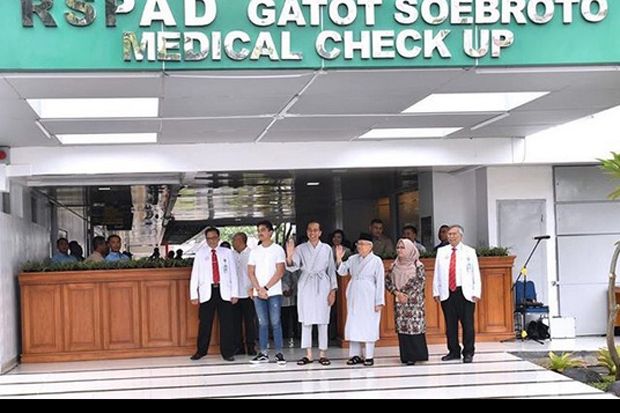 KPU Pantau Pemeriksaan Kesehatan Jokowi-Maruf Amin