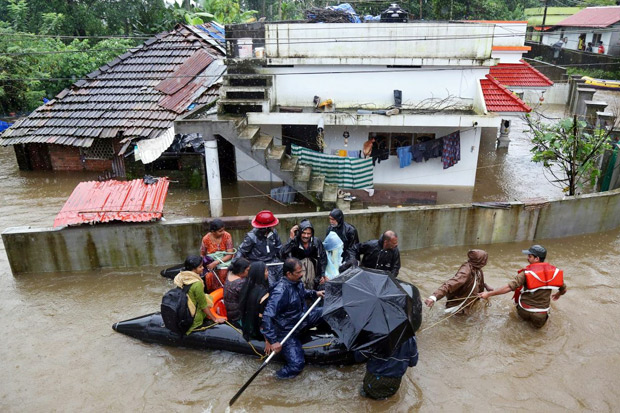 Banjir Terburuk dalam Satu Abad Terjang Kerala India, 43 Tewas
