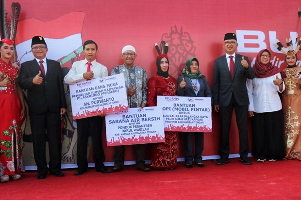 HUT 73 Indonesia, Askrindo dan Danareksa Gelar Upacara di Kalteng