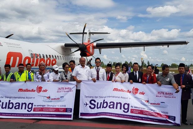Inaugural Flight Malindo Air, Kado Indah HUT RI untuk Danau Toba