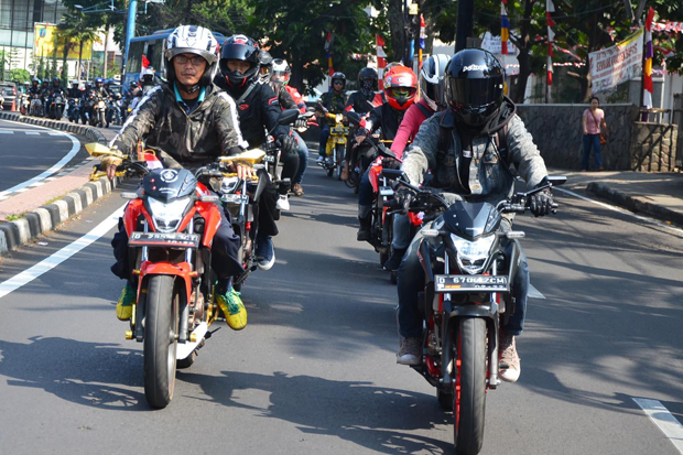 200 Bikers Honda di Jabar Ikuti Convoy Merdeka