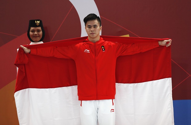 Atlet Wushu Cetak Hat-trick Medali Pertama Indonesia di Asian Games