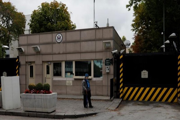 Kedubes AS di Turki Ditembaki Pria Bersenjata