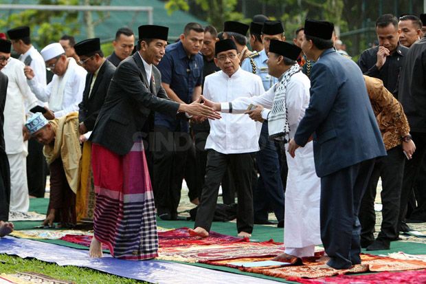 Presiden Jokowi Solat Idul Adha di Lapangan Cibinong, Bogor