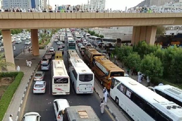 Tawaf Ifadah, Jalanan Utama di Kota Mekkah Macet Total